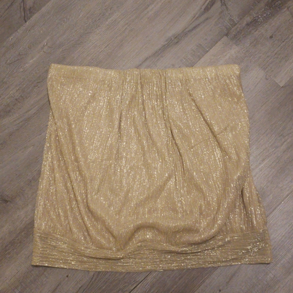NWT gold convertible tube top/tank